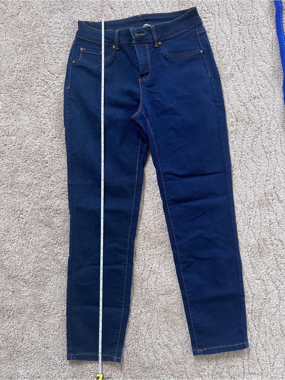 Workshop Dark Blue Stretch Skinny Jeans Size 4 NWOT